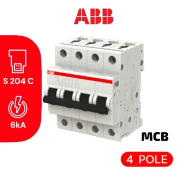 Miniature Circuit Breaker - S200 - 4P - 20 A - C - (AC) 6 kA