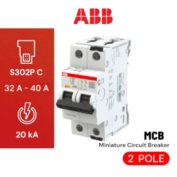 MCB ABB S 302 P-C40, 2P