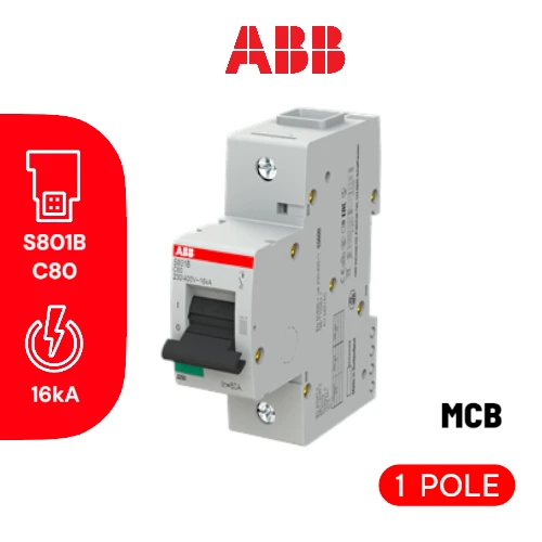 ABB MCB S801B C80 1P