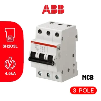 MCB Tipe SH 203 L-C4 (4,5 KA), 4A, 3P - MCB ABB