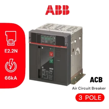 ABB Air Circuit Breaker - Emax E2.2N 2500A Ekip Dip LI 3p F/T 66KA - ACB ABB