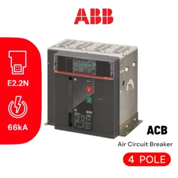 ABB Air Circuit Breaker - Emax E2.2N 2500A Ekip Dip LI 4p F/T 66KA - ACB ABB