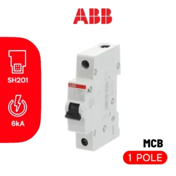 MCB Tipe SH 201 C-25 (6 KA), 25A, 1P - MCB ABB