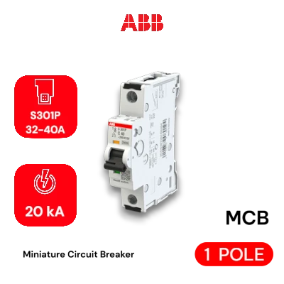 ABB MCB S301P 32-40A 20KA