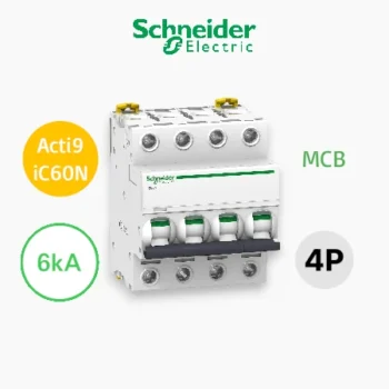 Schneider Electric Acti 9 MCB iC60N 4P 4A - Kurva C