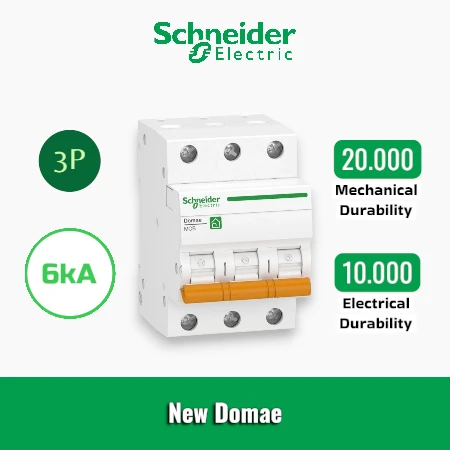 Schneider MCB New Domae 6kA 3P