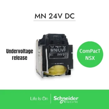 Undervoltage release MN, ComPacT NSX, rated voltage 24VDC, screwless spring terminal connections