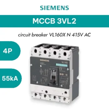 Siemens MCCB 3VL2 4P 55KA 160A