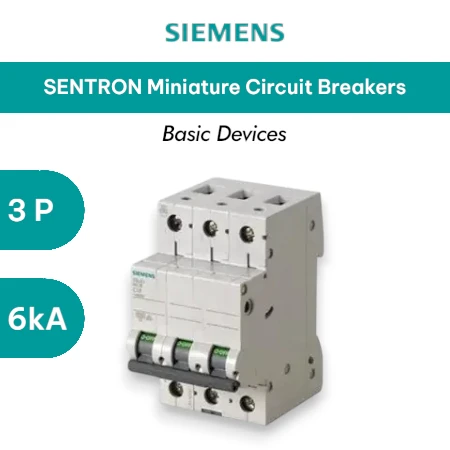 siemens mcb sentron 5SL63 6ka 3p