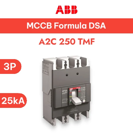 ABB MCCB A2C 250 TMF 3P 25KA