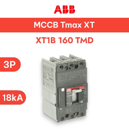 ABB MCCB XT1B 160 TMD 3P 18KA