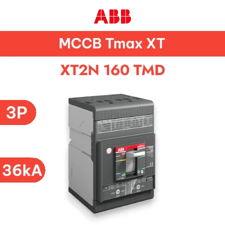 ABB MCCB XT2N 160 TMD 3P 36KA