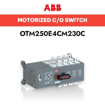 ABB Motorized Change Over Switch  OTM250E4CM230C, 250A, 170kW - change-over switches ABB