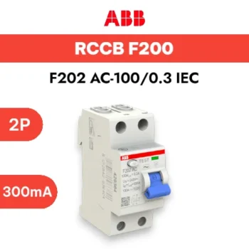 ABB ELCB (Earth Leakage Circuit Breaker) F202 AC-100/0.3 IEC