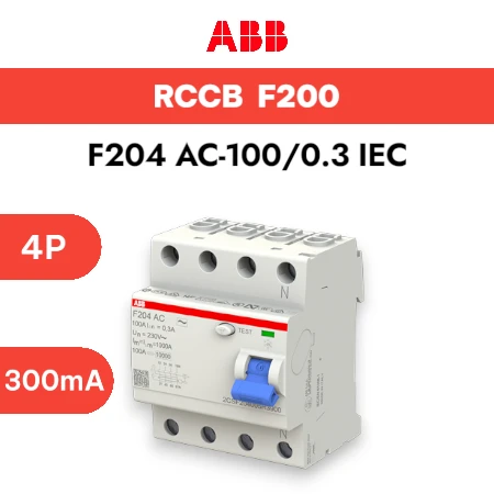 ABB RCCB F204 AC-100_0.3 IEC