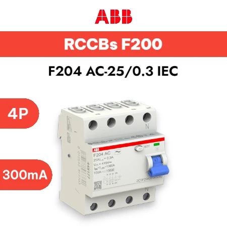 ABB RCCB F204 AC-25_0.3 IEC
