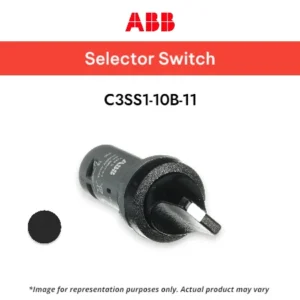 ABB Selector Switch BLACK 3POS 1NO 1NC C3SS1-10B-11 - SELECTOR SWITCH ABB