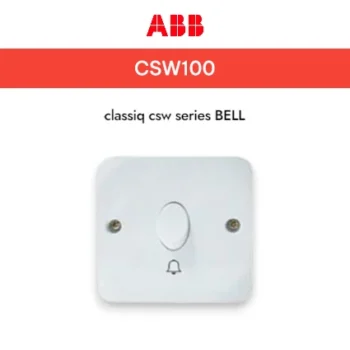 ABB Saklar Bel dengan logo Bel Classiq - CSW 100