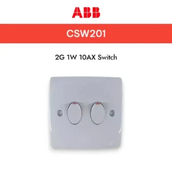 ABB Saklar/Switch 2Gang 1Way Classiq - CSW 201