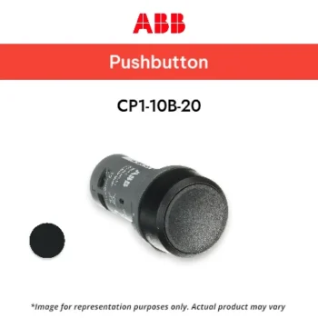 ABB Flush Push Button Type CP1-10B-20, BLACK 2NO - Push Button ABB - HITAM