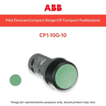 ABB Flush Push Button Type CP1-10G-10, 1NO, Green