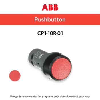 ABB Flush Push Button Type CP1-10R-01, RED, 1NC, NON ILLUMINATED, MOMENTARY - Push Button ABB - MERAH
