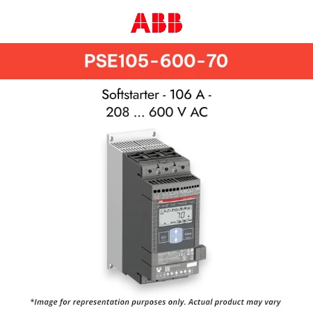 ABB PSE105-600-70 Softstarter - 106 A - 208 ... 600 V AC