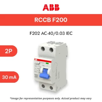 ABB ELCB (Earth Leakage Circuit Breaker) F 202 AC-40/0.03, 2P 30mA - ELCB ABB