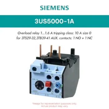 Siemens 3US5 1-1.6A size 0 for 3TS29-32, 3TB39-41 , 1NO+1NC