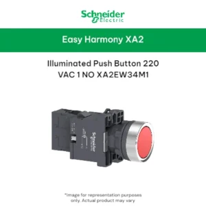 Schneider Illuminated Push Button 220 VAC 1 NO XA2EW34M1
