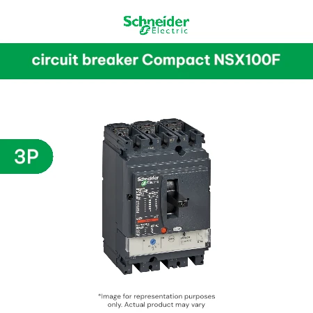 Schneider circuit breaker Compact NSX100F 3P