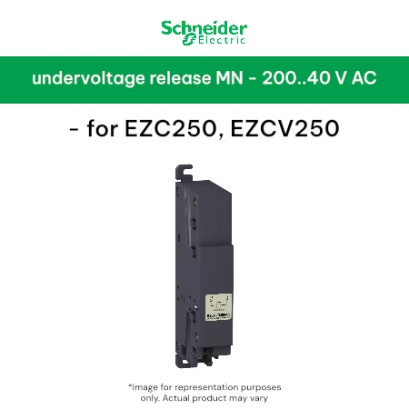 Schneider undervoltage release MN - 200..40 V AC - for EZC250, EZCV250