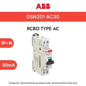 ABB RCBO SLIM 1P+N 25A 30MA DSN201-C25 AC30 2CSR255050R1254