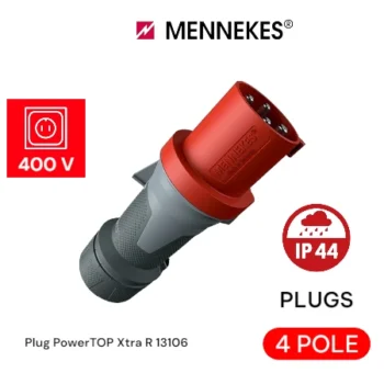 Plugs IP 44 Power-TOP 63A, 4P, 400V - MENNEKES