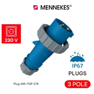 MENNEKES Plugs IP67 AM-TOP 3P 230V 278