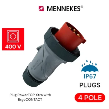 Plug IP67, Power-TOP 32A, 4P, 400V