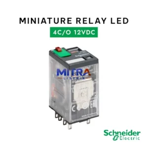 Schneider Miniature Plug-in relay - Zelio RXM 4 C/O 12 V DC 6 A with LED